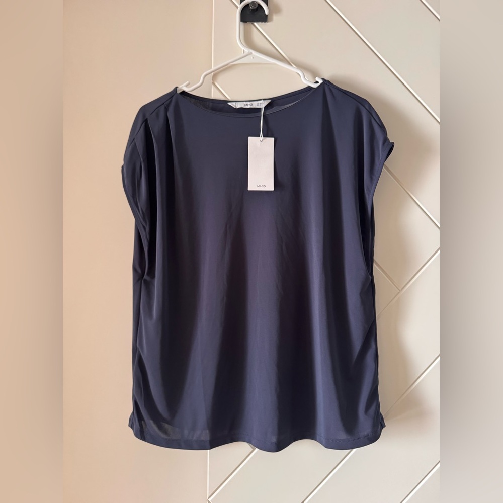 Mango Dark Blue Blouse